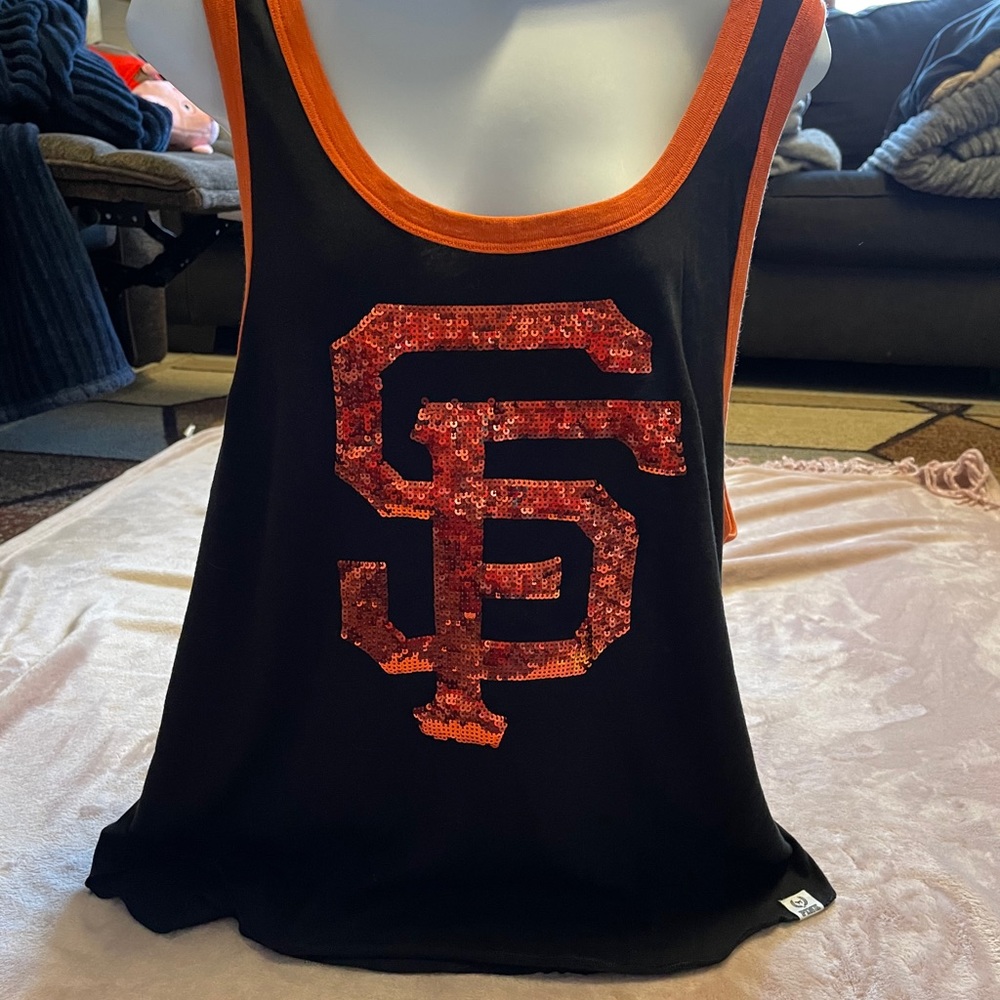 Pink Bling Sequined  Tank Top size M - Picture 2 of 5